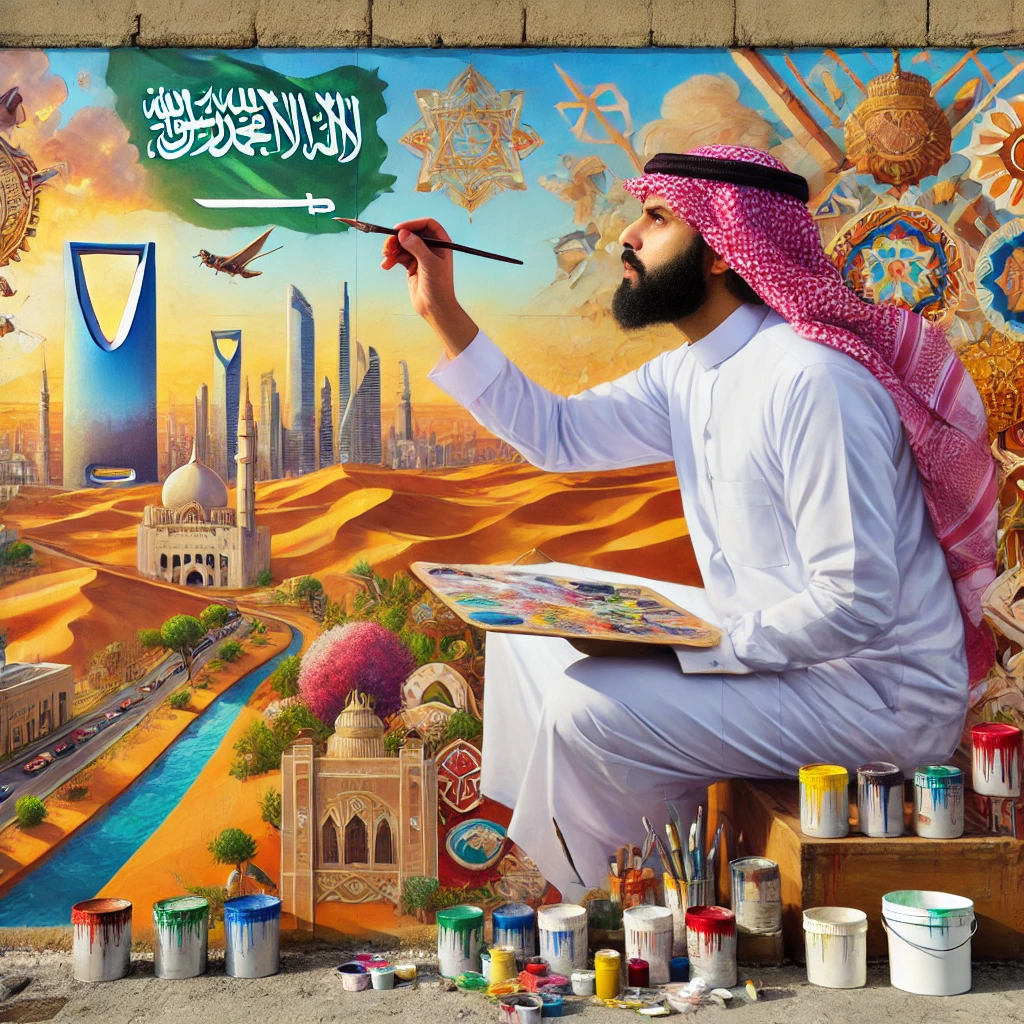 رسام جدران في الرياض | خدمات احترافية لتصاميم ثلاثية الأبعاد وجداريات فنية