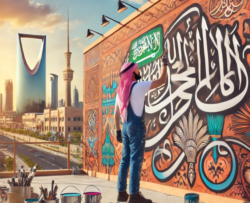 رسام جدران في الرياض