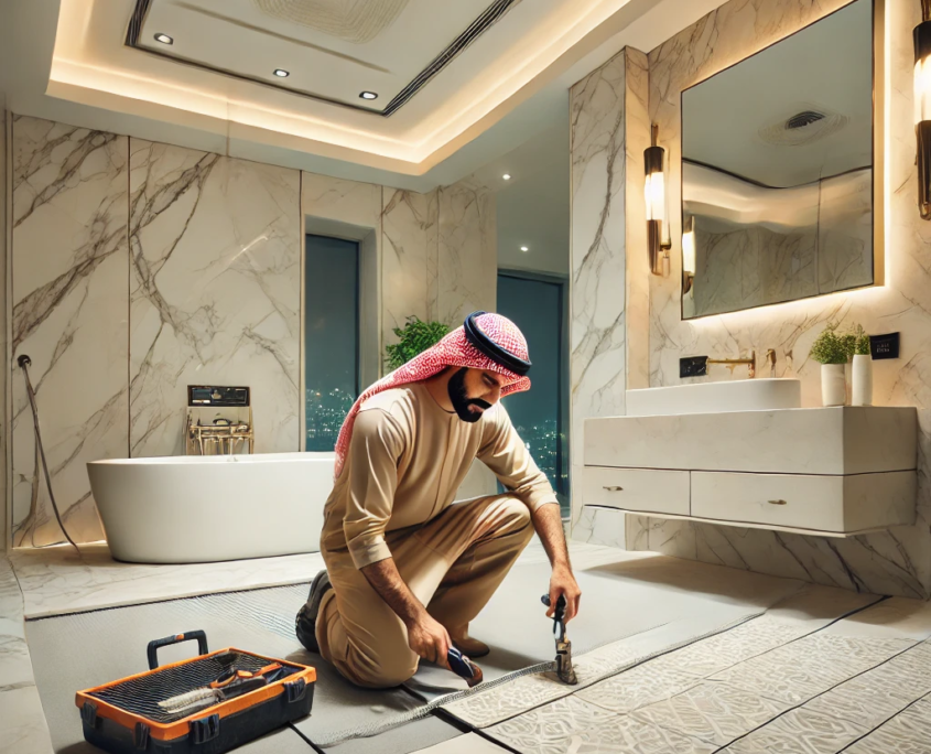 مبلط سيراميك حمامات بالرياض